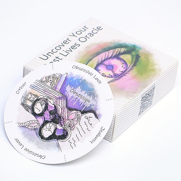 Afdæk dine tidligere liv Tarot-kort Oracle Party Prophecy Divination Board Game puslespil, selskabsspil