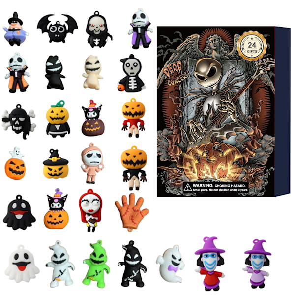 2024 Halloween Jul Adventskalender Set, Vuxna Pojkar Leksaker (24 Stycken)