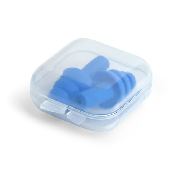 Ørepropper 10 par + 10 esker Blå silikon ørepropper Støy Hørselvern (gratis frakt)