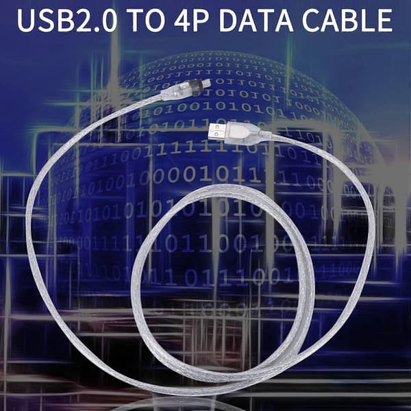 1,5M USB til IEEE 1394 4-pin Firewire DV Adapterkabel Konverter for PC-kamera