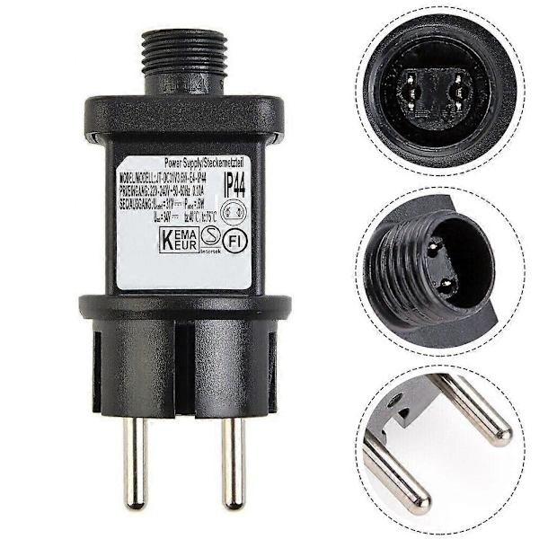 LED Fe-lys Strømadapter Transformer Driver IP44 31V Max 6W 36VA / 9Watts 31v 36W Til Lavspændingsstreng