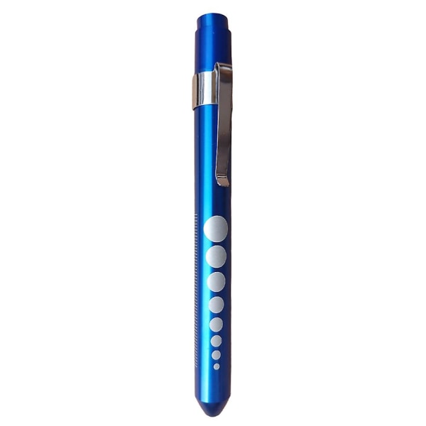 Bærbart pennelys med penklemme Genanvendeligt holdbart pennelys til læger Blue Yellow Light