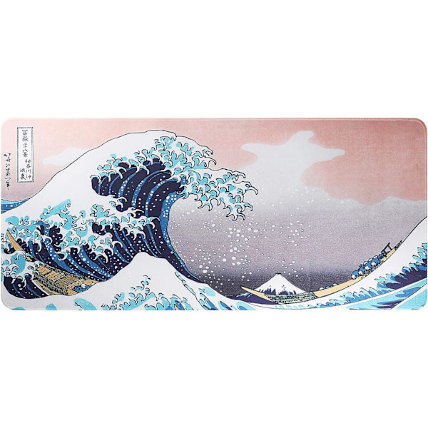 Pelihiirimatto - Erittäin suuri tietokoneen näppäimistöhiirimatto XXL/ 90 x 40 x 0,3 cm (Aaltomainen)