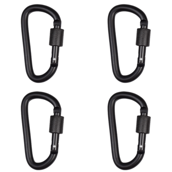 D-formad karbinhake (4-pack)