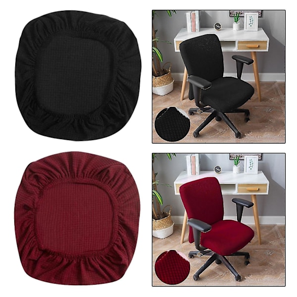 2 kpl Toimistotuolin Päällinen - Universaali Venyvä Työpöydän Tuolin Päällinen Irrotettava Tuolin Päällinen Pölynkestävä Tietokoneen Tuolin Päällinen Työpöydän Tietokoneen Tuolille A