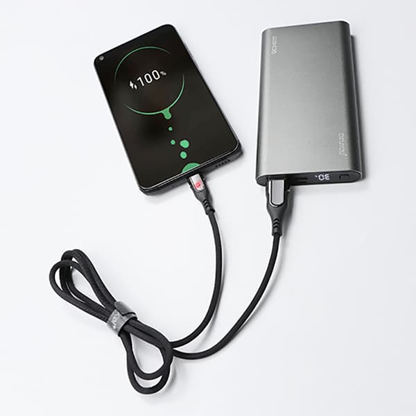 USB-C hurtigladekabel 1 meter Svart 1,2 m