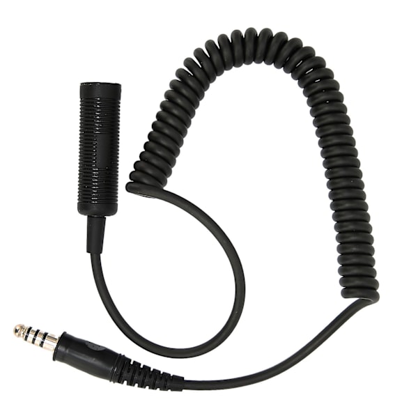 Radioheadsetkabel Plug and Play Förlängd Sladd för Helikopter Mono Headset U92A till U174