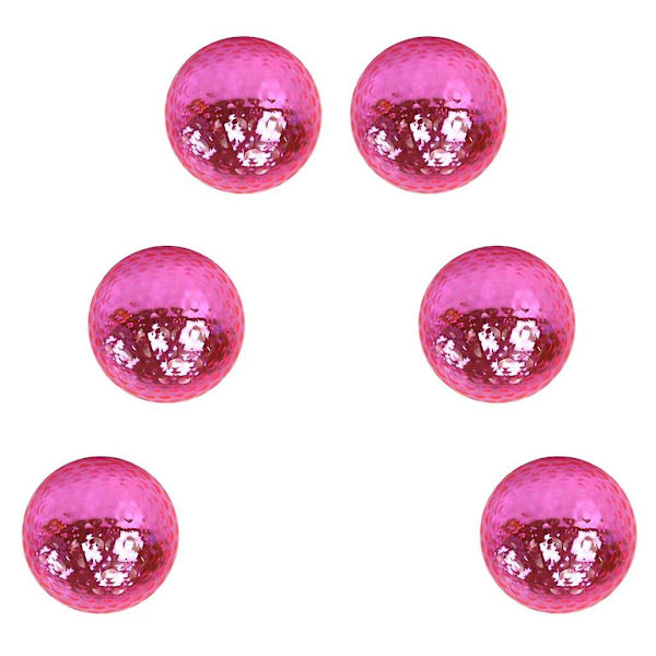 6 stk. Premium Dual-layer Golfbold til Match Practice Play Golfer Gave Pink