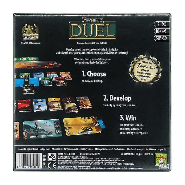 Julefest 7 Wonders Seven Wonders Voksen Showdown Casual Party Strategi Brettspill Kort