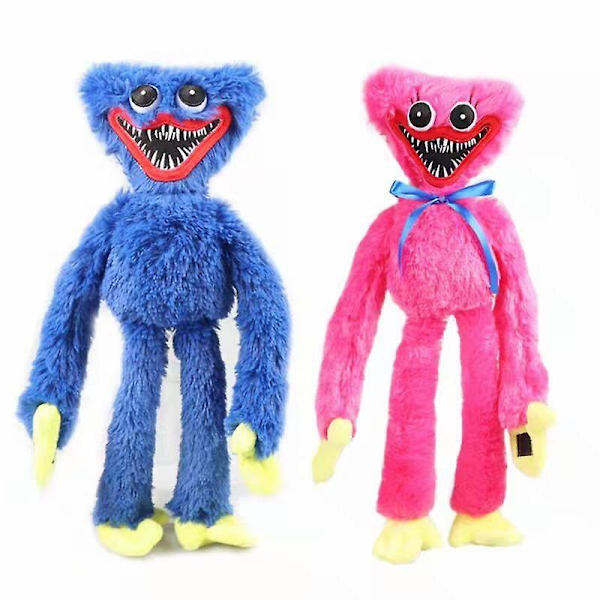 Poppy Doll Poppy Playtime plysjleke Huggy Wuggy dukke tegneserie plysjleke morsom plysjleke, blå LANG