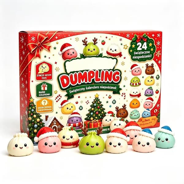 Jule Squishy Julekalender 2026 24 Dage Overraskelser Squishies Legetøjsæske Julegave til Børn