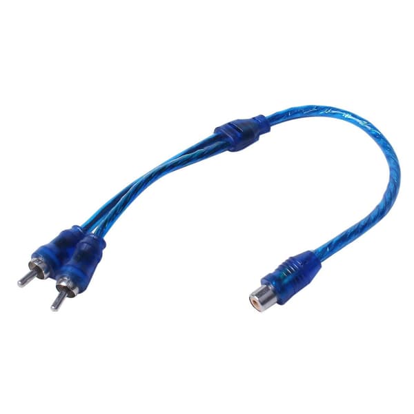 6 stk. lydforbindelse til 1 RCA hun til 2 RCA han adapter splitterkabel