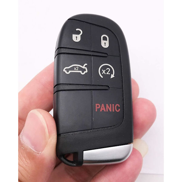 5 knapper erstatning smart fjernbetjening nøgle fob til Jeep Grand Cherokee Dodge Challenger Charger Dart Durango Journey Chrysler 300 Keless Entry Key Fob