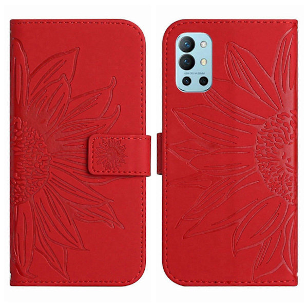 Til OnePlus 10 Pro Hudfølelse Solsikkemønster Flip Læder Telefon Cover med Lanyard