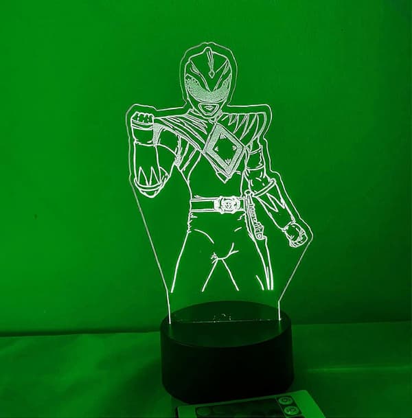 Power Rangers 3D LED Nattlys