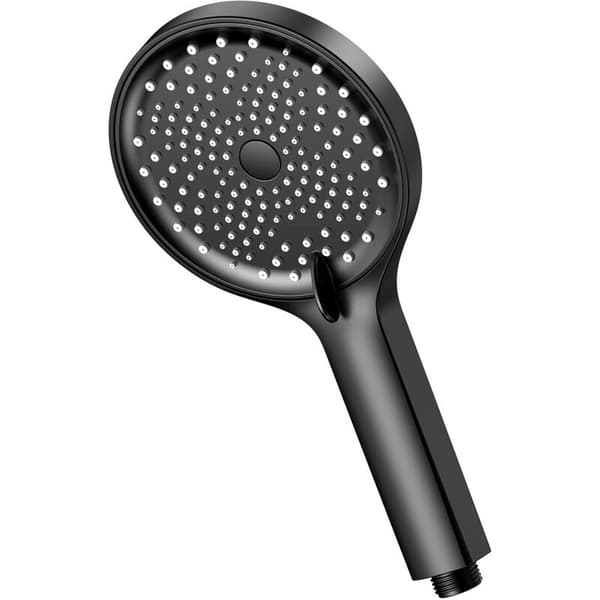 Vannbesparende dusjhode, høytrykksdusjhode, stort (130 mm diameter) vannbesparende dusjhode - med 3 strålemønstre - høytrykks hånddusj