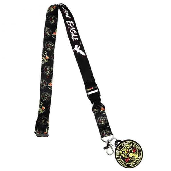 Cobra Kai Bite Like An Eagle Lanyard med trykk over hele