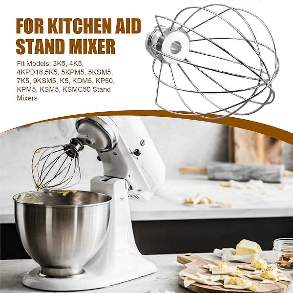 för K5AWW Visptråd för Kitchen 5QT 5K5SS 5KPM5 Mixer 2st