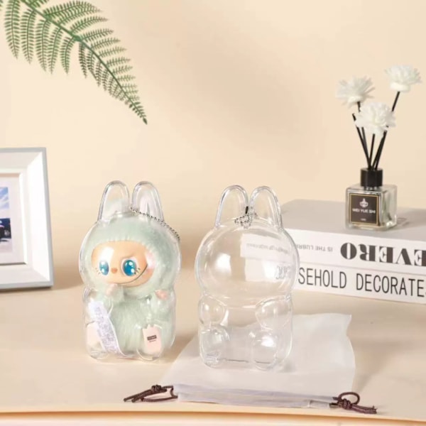 Popmart Labubu The Monsters Sit And Party Blind Box Heartbeat Macaron og Duoduo Pendel Dekorasjon (Tilfeldig)