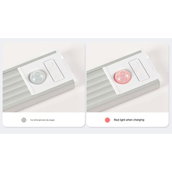 Led-langaton itseliimautuva induktio latauskaappi kaapin valo pitkä aaltoileva valonauha waner 40cm