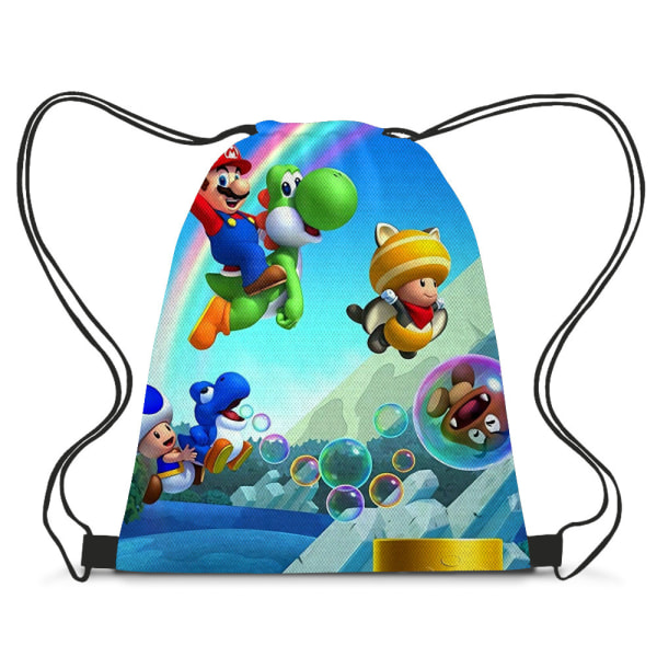 Sportsopbevaring polyester klud Mario snørelommer Moderigtige snørelommer med snøre B
