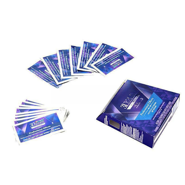 3D White Tandblekningsstrips Professional Effects Bleker Tänder, White Luxe 10 par