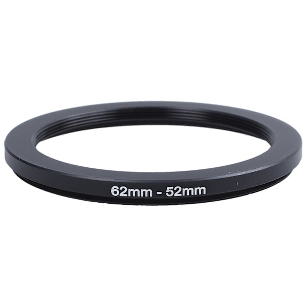62 mm - 52 mm musta rengasadapteri kameralle