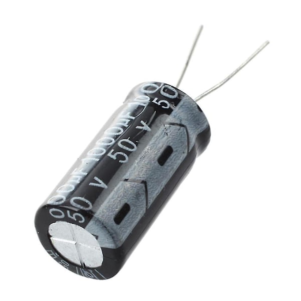 20 stk 1000uf 50v 13x25mm Aluminium Elektrolytiske Kondensatorer Sort
