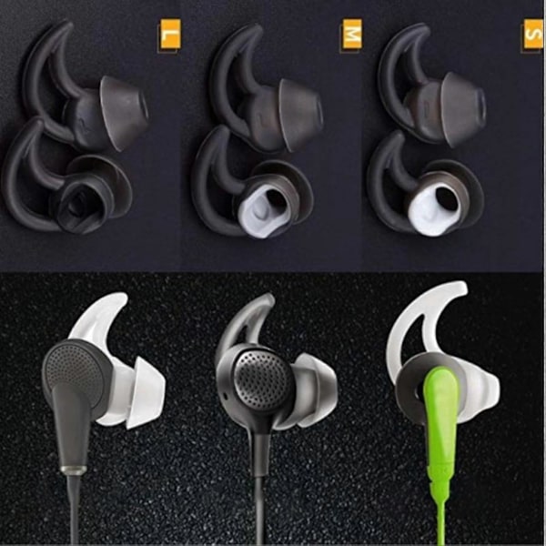 6 st Hörlursöverdrag Mjuka Flexibla Hörlursljudreducerande Spetsar För Bose Soundsport Qc30 Qc20