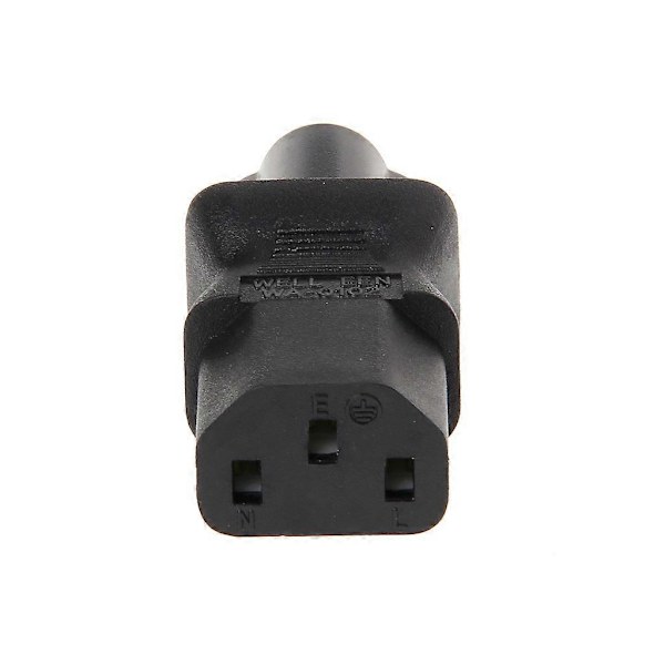 IEC 320 C13 Hun Til C6 Han 3-Benet Kløverbladsstik Konverter AC Strømadapter