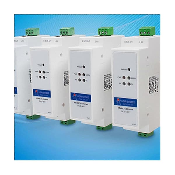 -dr302 DIN-skinne Serial RS485 til Ethernet IP Servermodul Ethernet Konverter Modbus RTU til Modbus U