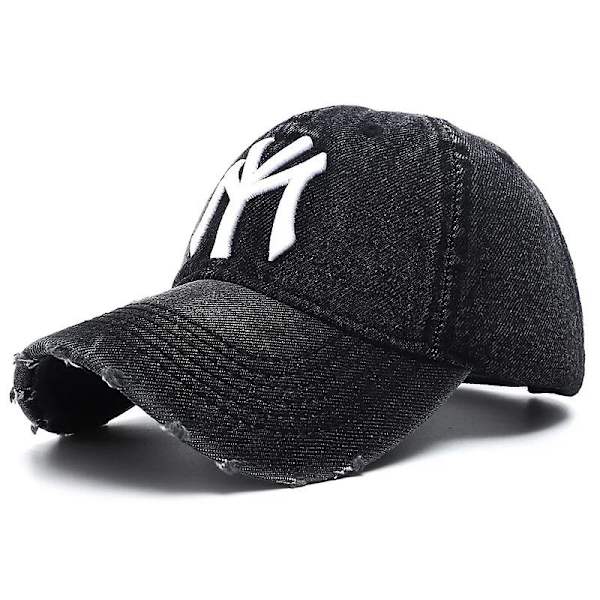 2024 Uusi luksusmerkki Minun kirjailtu pesty denim-lippis miehille, korkealaatuinen musta vintage Y2k isän hatut Gorras Hombre Black White
