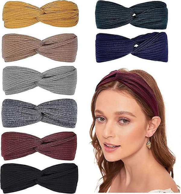 Hårbøyler Kvinner Elastisk Hårbøyle Boho Twist Sløyfe Hårbånd Hårtilbehør