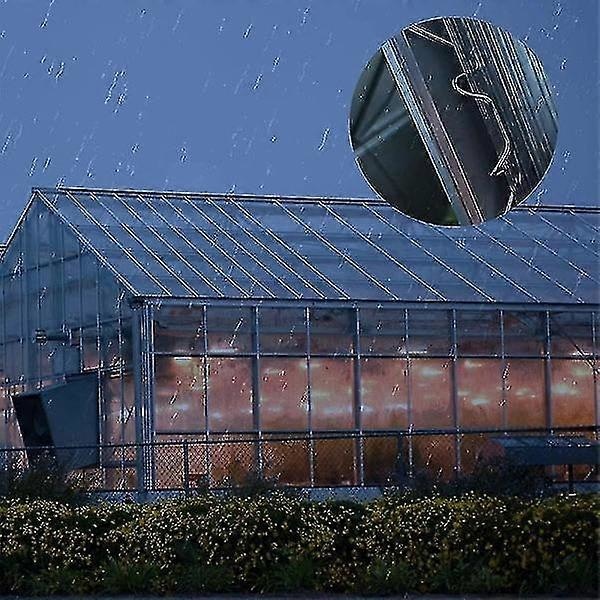 100 st Greenhouse-klämmor för Glas Rostfritt Stål Växthusfönsterfästen Klipp för Växthusglasklämmor