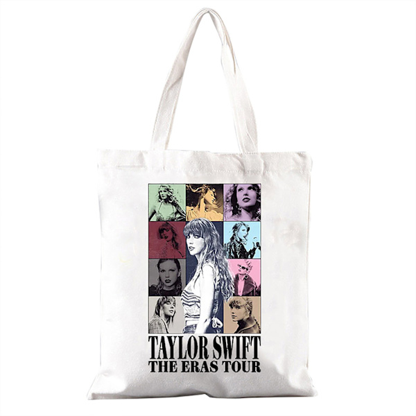Taylor Swift-albuminspirerad handväska, bärbar förvaringsväska för kvinnor, musikälskare, merchandise, fans, Swiftie-gåva XO 15