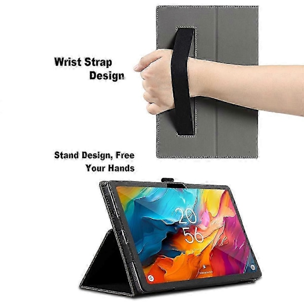 TCL Nxtpaper 14 14,3-tums äkta läderskyddsfodral med omfattande texturdesign