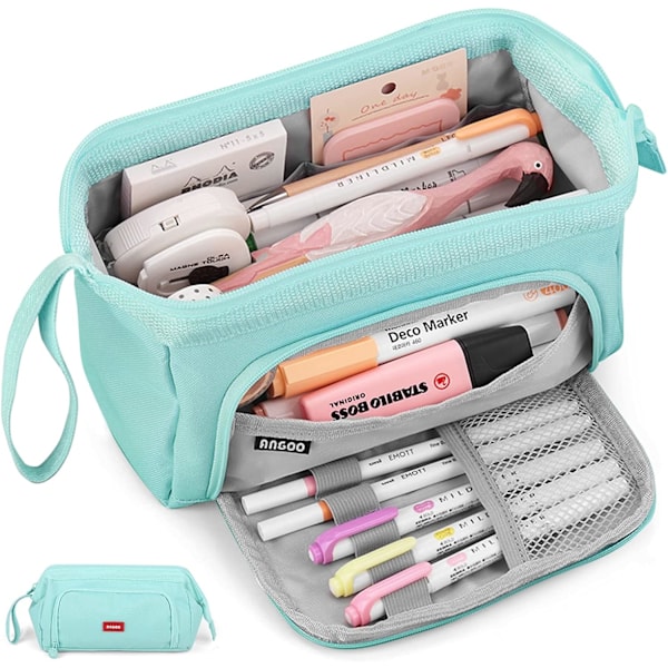 Large Pencil Case Super Large Pencil Case Zipper Pencil Box Bag Holder Office Supplies Organizer Durable School Pencil Case for Teenage Girls Boys