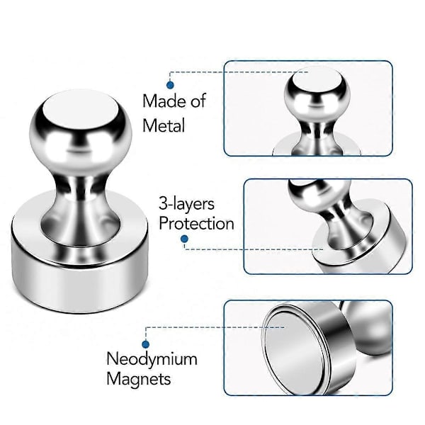 24x-72x Neodyymimagneetit Magneettitaulun magneetti taululle kartiomagneetit erittin vahvat