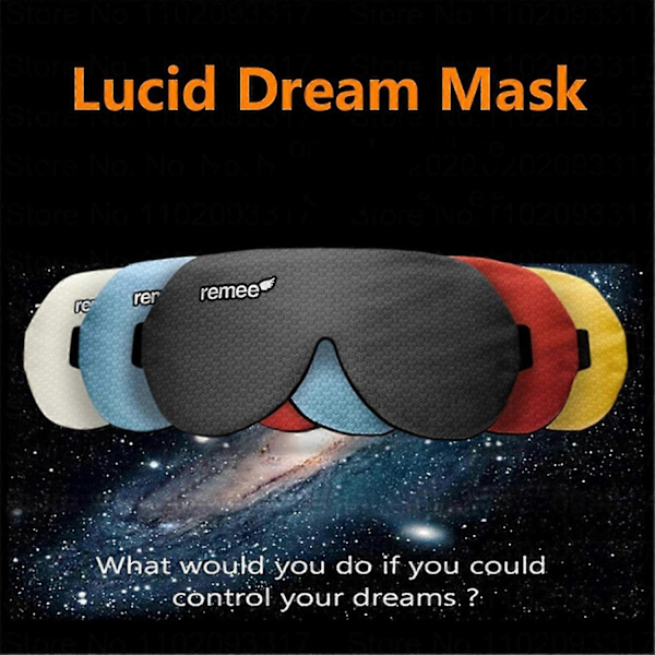 Remee Lucid Drömmask Smart Sömnskuggning 3D Ögonmask för Lucid Drömkontroll, Bekväm & Justerbar