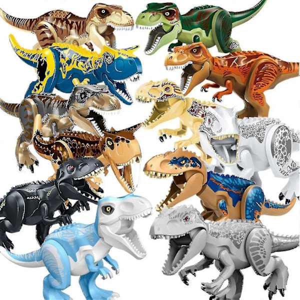 Dinosaurfigurer, Indominus T Rex Klodser, Stor Dinosaur Klodse, Børnefødselsdag Sort