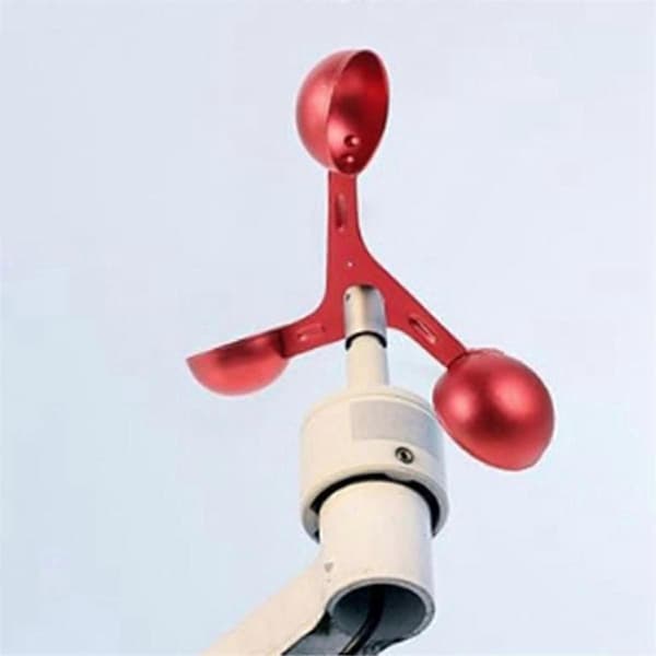 Anemometer Vindhastighetsmåler Anemometer Anemometer Aluminiumlegering Vindhastighetskalkulator med Tre-kopps Anemometer