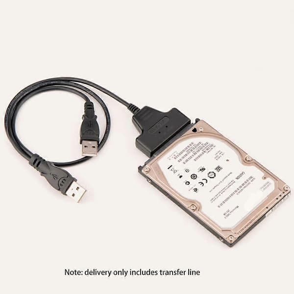 Nopea Dual USB 2.0 - SATA HDD -kiintolevymuunninadapterikaapeli