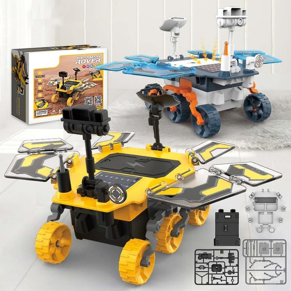 Solar Mars Rover Robot Mars Rover Legetøj Solpanel Robotlegetøj gør-det-selv samling legetøj Pædagogisk legetøj intellektuel udvikling