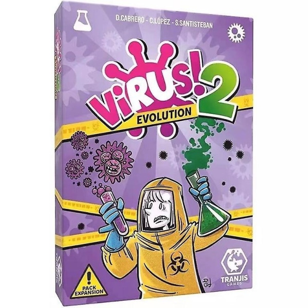 Virus! Evolution 2 Virus! Virusinfeksjonskortspill Festjulespillkort Puslespillspill for å forbedre vennskap