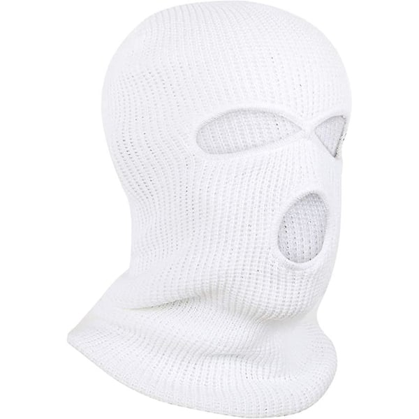 Mænds Balaclava - 3 Huller Balaclava - Termisk Maske - Vintermaske - Halsbeskytter