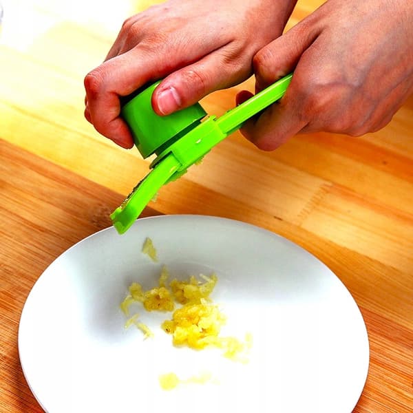 GRIPPER HAKKER HVIDLØG, NØDDER, INGEFÆR, GRØNTSAGER MED BEHOLDER