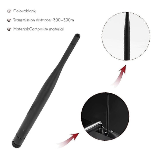 RC Båt Antenne for Flytec 2011-5 1.5Kg Lastekapasitet Fjernkontroll Fiskeagn Båt Skip Deler Tilbehør 12