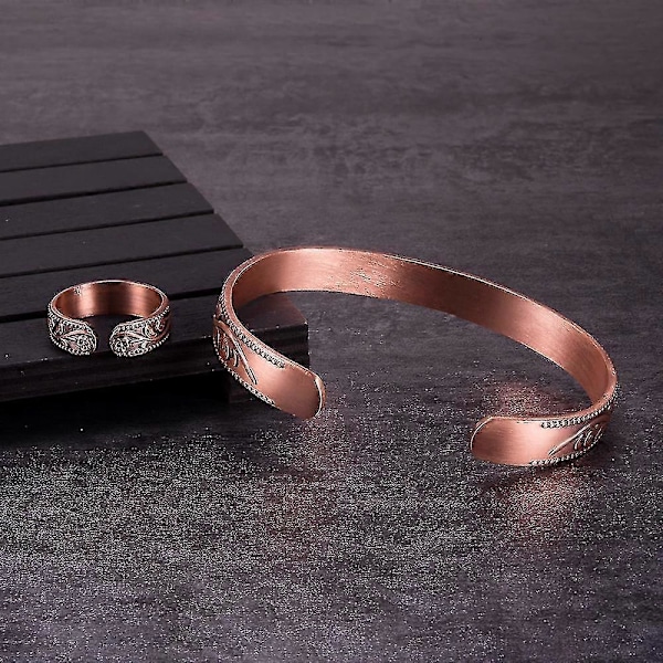 Kobber Magnetisk Helbredende Armbånd Mod Gigt, Karpaltunnelsyndrom Smertelindring