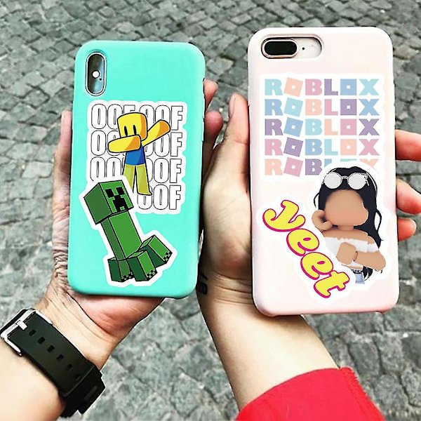 Roblox Stickers 50 stk. Seje Gaming Stickers Vinyl Vandtætte Dekal Til Teenagere Børn Voksne Laptop Vandflasker Festtilbehør