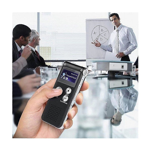 Paranormal Spökjakt Utrustning Digital EVP Röstaktiverad Inspelare USB US 8GB (Svart)